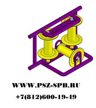 Ролик для прокладки кабеля угловой модульный РПК 3УМэ экономичная серия