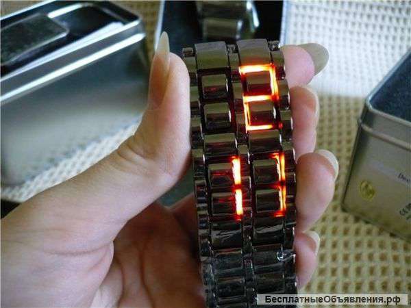 Элитные и уникальные часы Iron Samurai с подсветкой
