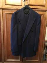 Костюм мужской тёмносиний шерстяной размер 50-52