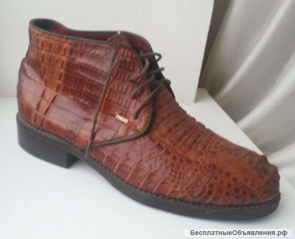 Ботинки из крокодиловой кожи