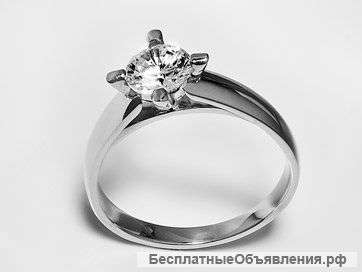 Кольцо золотое 585 с натуральным бриллиантом