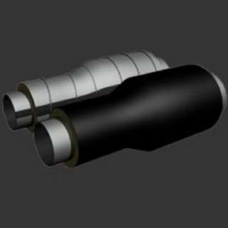 Переходы в ППУ изоляции в ПЭ или ОЦ оболочке