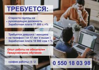 Требуется в офис девушки