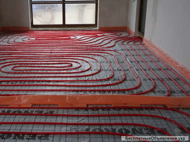 Монтаж системы теплый пол