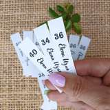 Бирки для одежды, составники, размерники, ярлыки