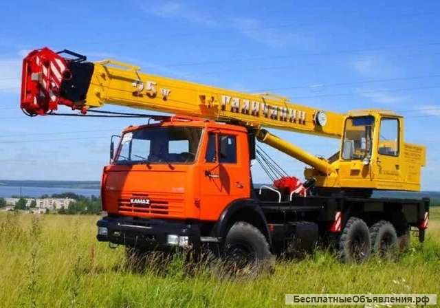 Услуги автокрана, опытный машинист