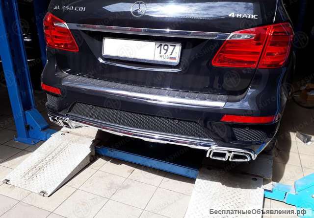 Мерседес гл 166 насадки на глушитель 63 AMG Mercedes GL X 166
