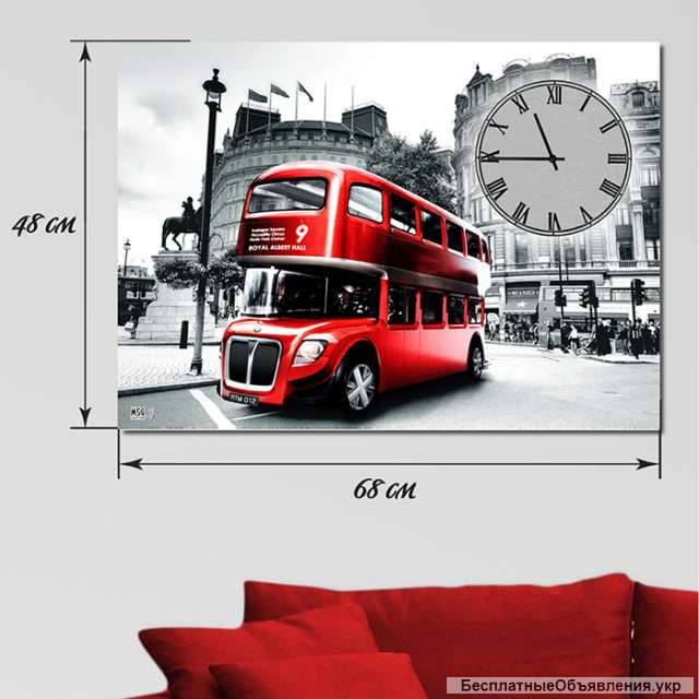 Часы на холсте под заказ с Вашей фотографией