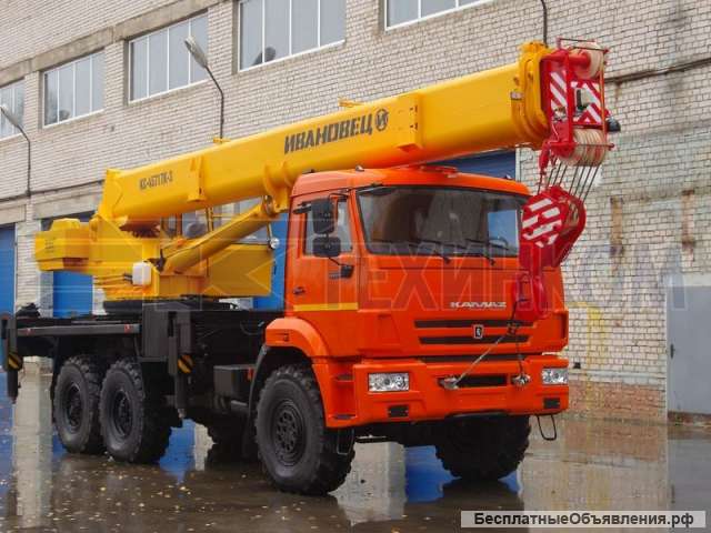 Новый Автокран КС-45717К-3 "Ивановец" на шасси Камаз-43118