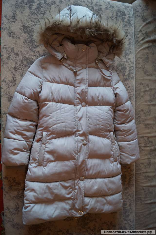 Пальто зимнее на девочку рост 134 см