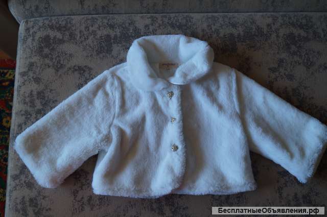 Шубка укороченная (балеро) на девочку рост 128 см