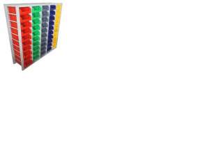 Стеллажи металлические с ящиками