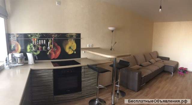 1-комнатная квартира с современной планировкой "евродвушка"