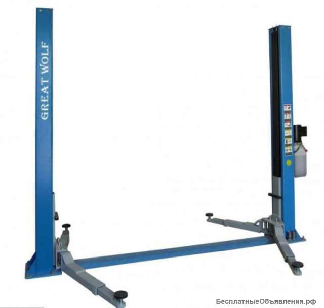 Подъемник 2-х стоечный Great Wolf г/п 4 тонны