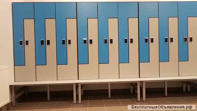Шкафчики локеры и шкафы для отелей и гостиниц, антивандальная влагостойкая мебель для бассейнов HPL