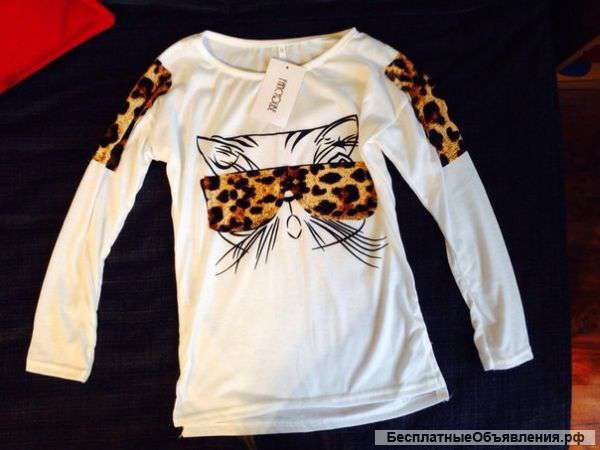 Кофточка молодёжная женская с котом