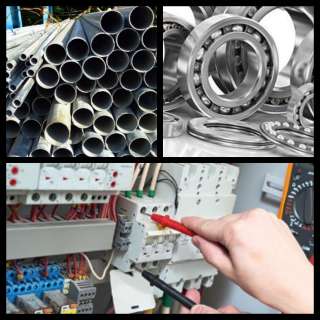 Большой выбор подшипников, запорной арматуры, электрики, металлопроката