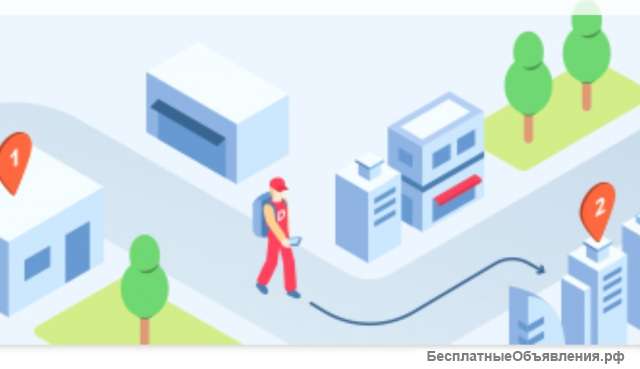 Курьер компании Dostavista