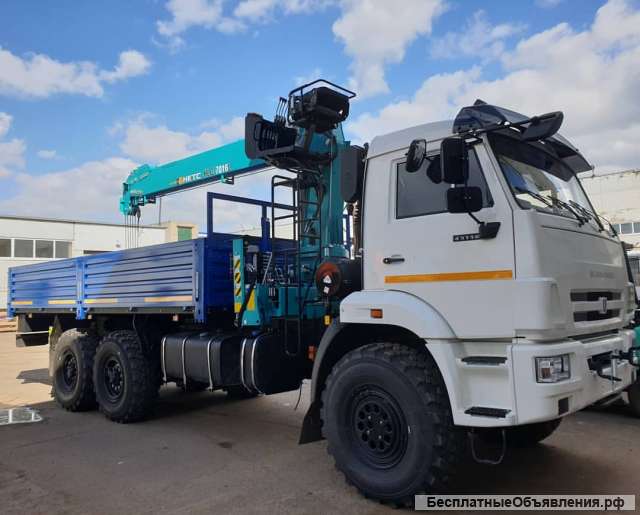 Камаз 43118 бортовой с КМУ HKTC 7016 7 тонн