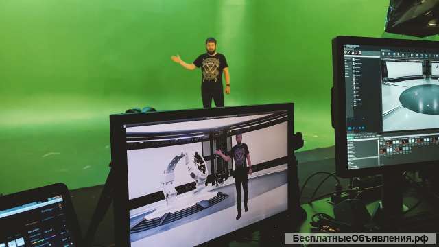 3D виртуальные декорации для прямого эфира на ТВ и в интернете