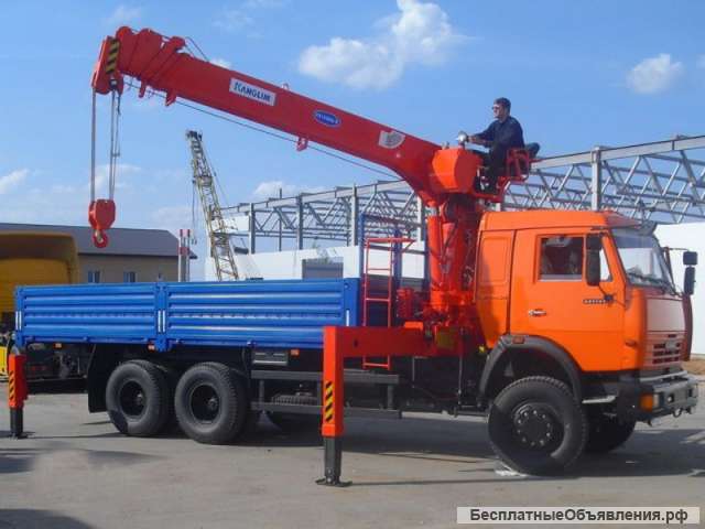 Камаз 65115 Евро 2 бортовой с КМУ horyong 206