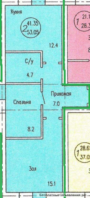 2-ко.кв. ул. Ратной Славы, 21