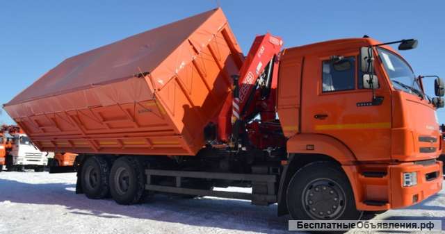 Камаз 65115 самосвал с КМУ INMAN IM 150N