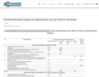 Завод по производству детского питани