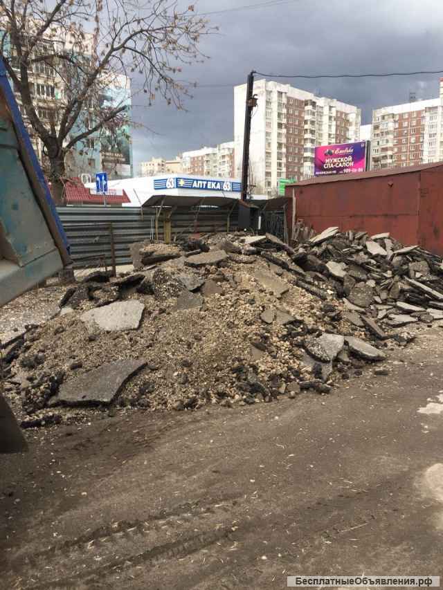 Лом, бой кирпича, бетона, смеси вторичные из дорожной насыпи
