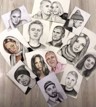 Портреты по фото на заказ