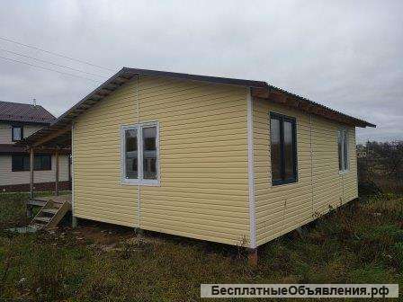 Новый теплый каркасный дом в экологически чистом райцентре Калужской области