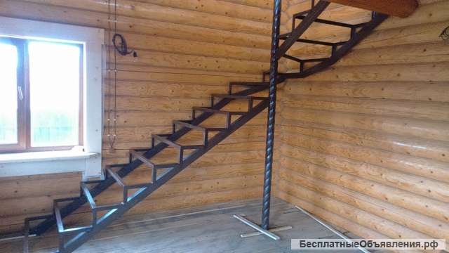 Изготовление лестниц на металическом каркасе