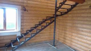 Изготовление лестниц на металическом каркасе