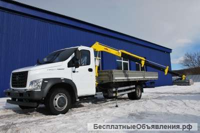 Бортовой Газон C41R13 Некст с манипулятором КМУ Hyva HB60E2