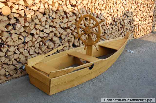 Песочница "Лодка со штурвалом"