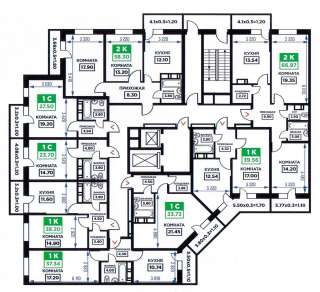 2 к.кв. с ремонтом в подарок