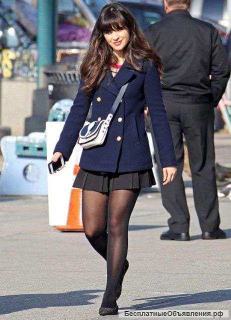 Dark blue укороченное пальто 44-46 размера