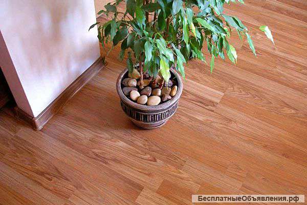 Стяжка пола, укладка ламината и паркета