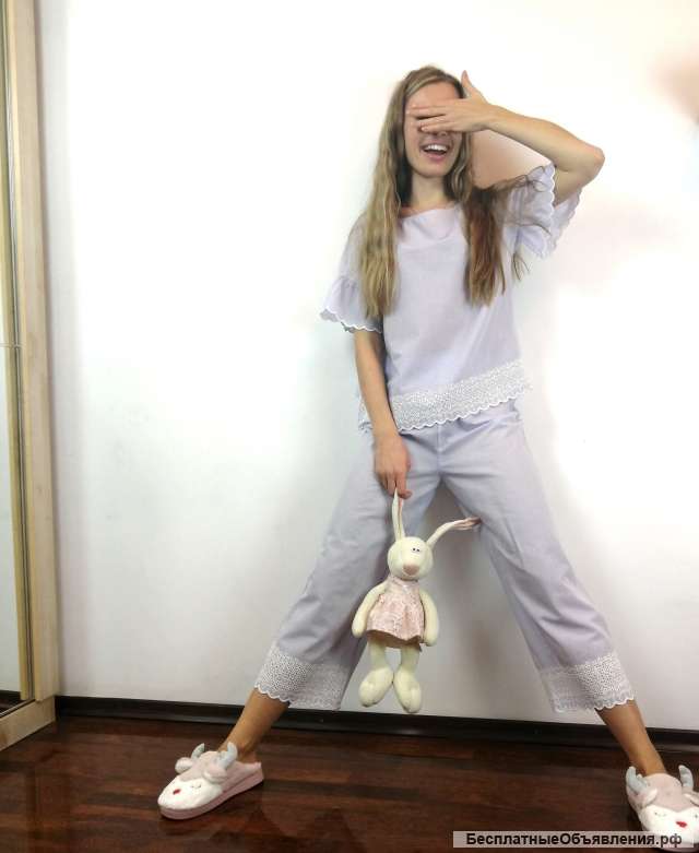 Пижама-ретро из хлопка