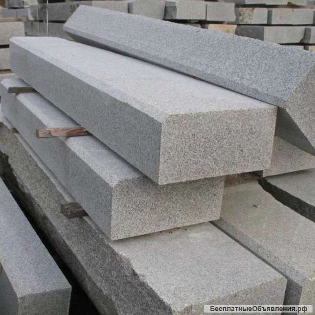 Бордюр гранитный ГП1, ГП2, ГП3, ГП4, ГП5 в наличии и под заказ