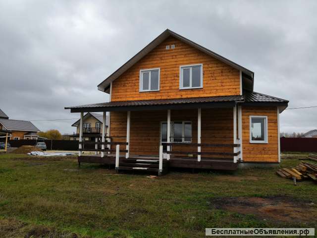 Новый дом из бруса площадью 160 кв.м.