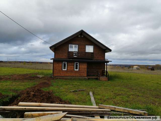 Двухэтажный дом из бруса 170 кв.м.