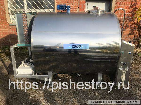 Охладитель молока горизонтальный 2000 (Автоматическая промывка)