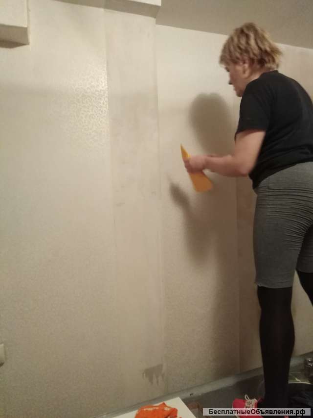 Оклейка обоев