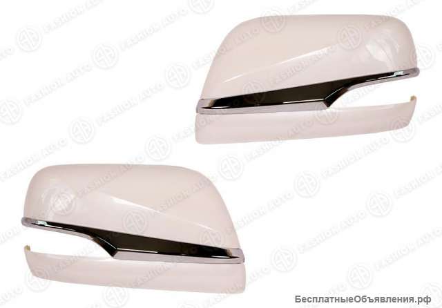 Крышки зеркал trd на lexus lx 570 белый перламутр