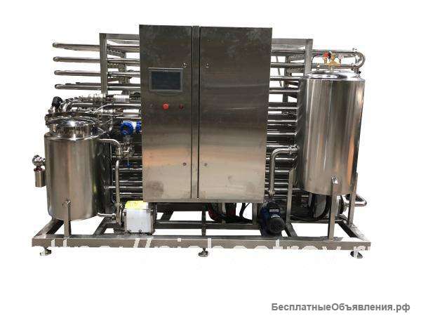 Трубчатый пастеризатор для молока, сока 1000 л/час