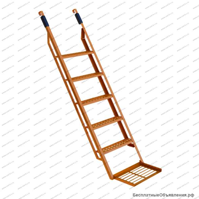 Лестница к машине с решеткой для чистки обуви