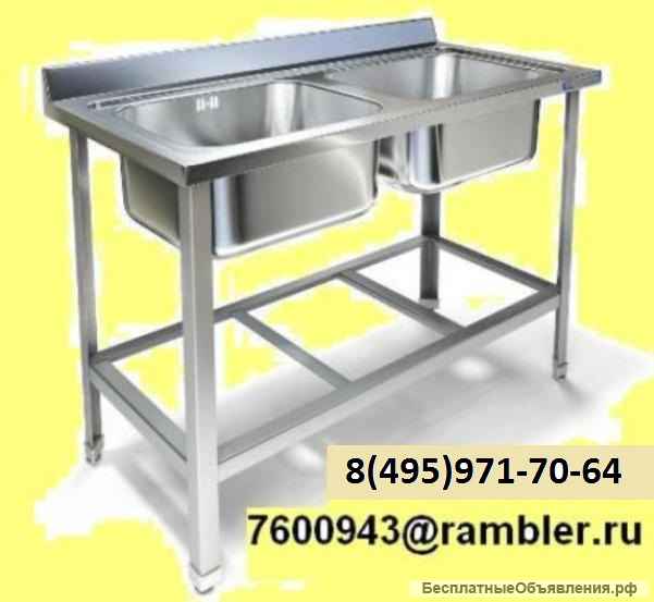 Мойка 1-местная с рабочей поверхностью стола из нержавеющей стали AISI 304