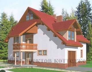 Мансардный дом 15х15 м с подвалом