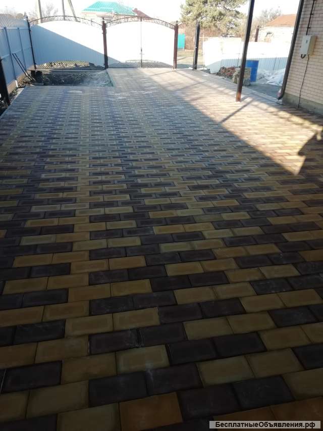 Укладка тротуарной плитки